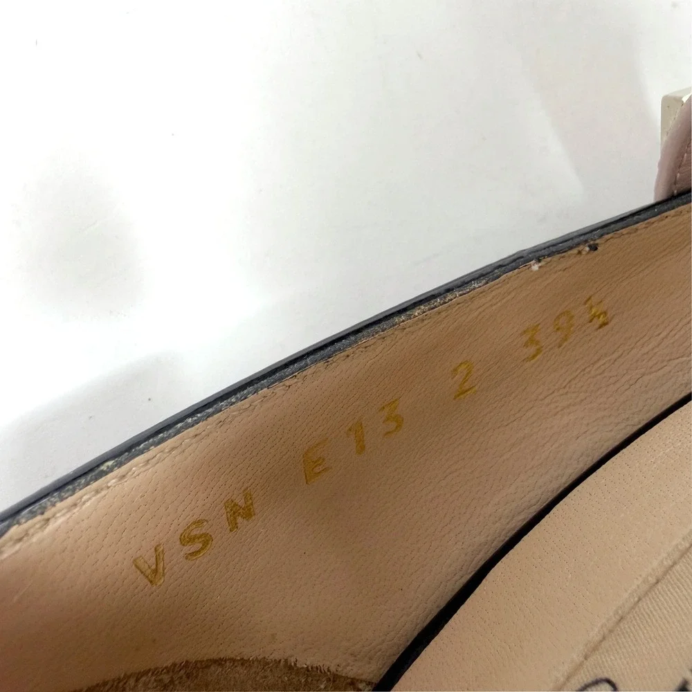 Valentino‎ Rockstud Black Patent Leather Heels Pointed Toe 39.5